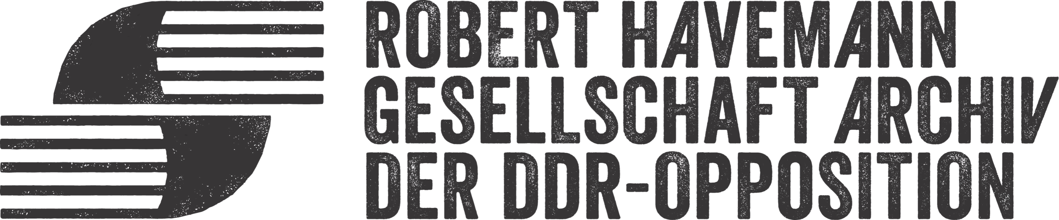 The logo of the Robert Havemann Society, archive of the GDR opposition.