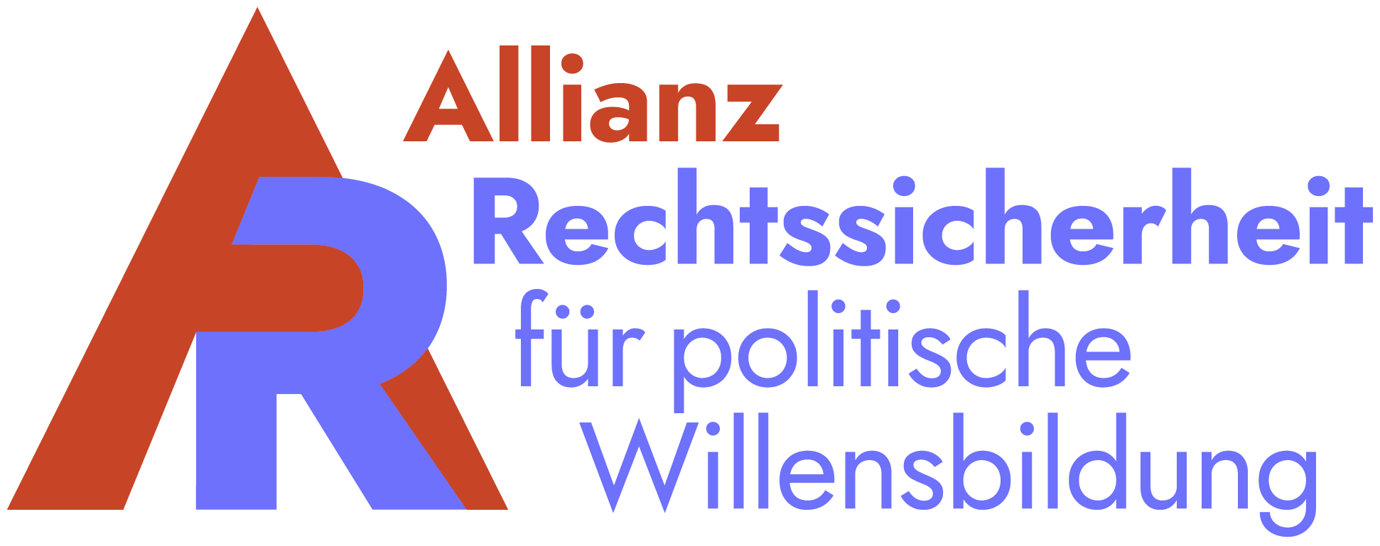 Das Logo der Allianz Rechtssicherheit für politische Willensbildung