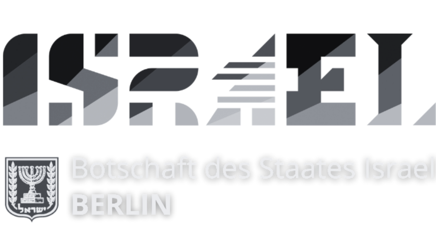 Das Logo der Botschaft des Staates Israel in Berlin
