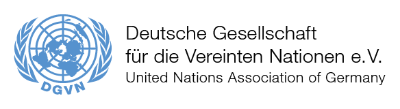 Das Logo der Deutschen Gesellschaft für die Vereinten Nationen e.V.