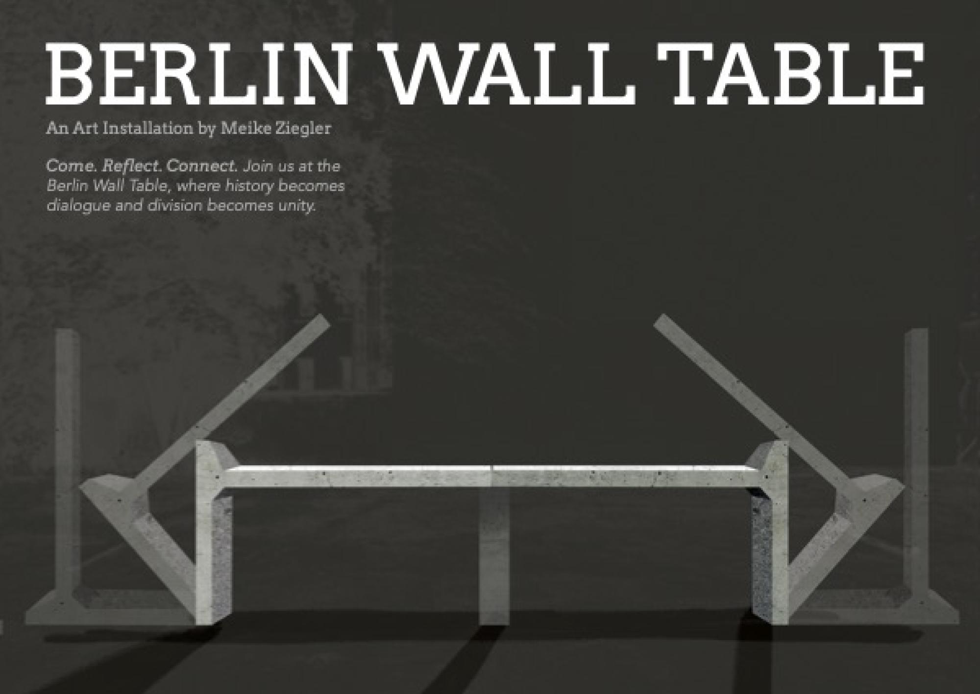 Berlin Wall Table