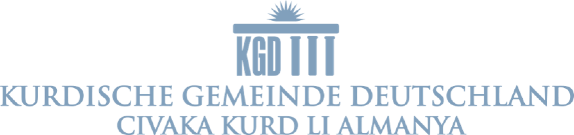 Das Logo der kurdischen Gemeinde Deutschland