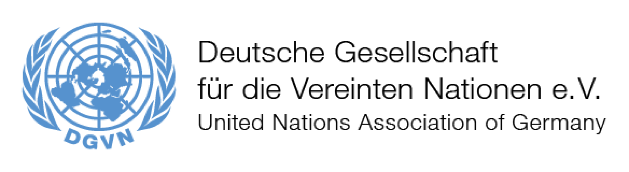 Das Logo der Deutschen Gesellschaft für die Vereinten Nationen e.V.