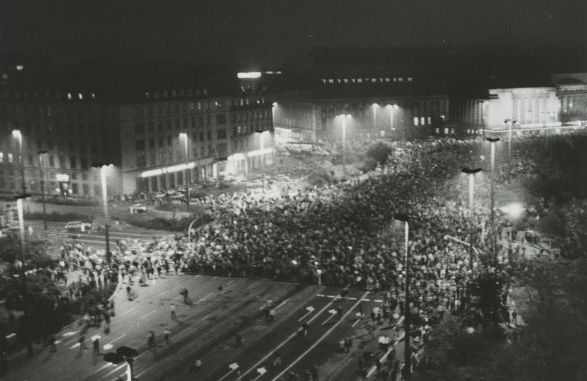 Montagsdemonstration in Leipzig