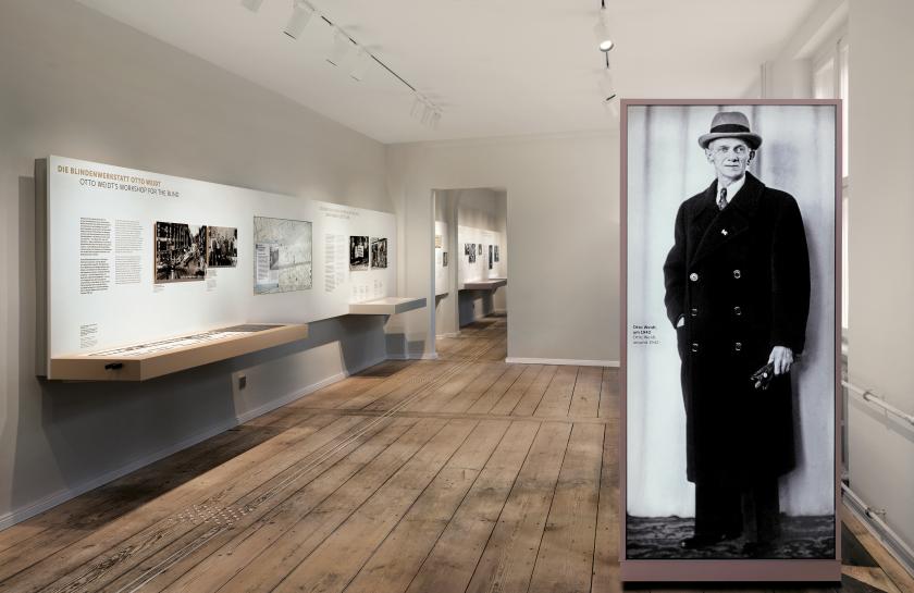 Ein Bild der Ausstellung im Museum Blindenwerkstatt Otto Weidt.
